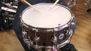 Video thumbnail for DW 6.5x14 Black Nickel Over Brass Collectors Series Snare Drum by Columbus Percussion