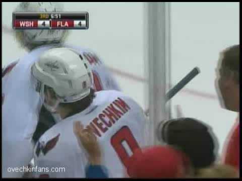 Alex Ovechkin @ Panthers 56th Goal! Apr 11, 2009.