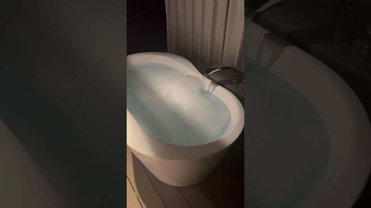 露天風呂を泡風呂にしてみたら