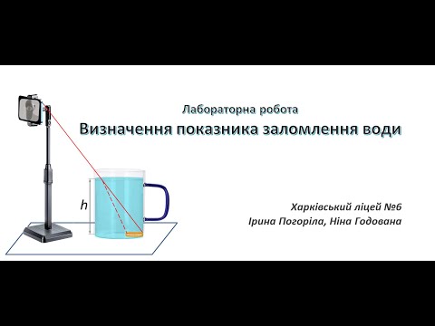 Вимірювання показника заломлення води