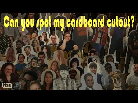 Can you spot Angel? I'm a regular cardboard cutout on the Conan O'brien show.