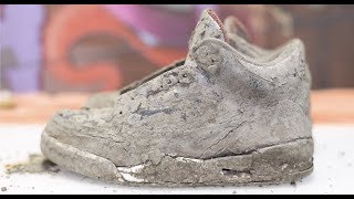 Cleaning The Dirtiest Jordan&#39;s Ever! $600 2001 Black Cement 3&#39;s Back To NEW!