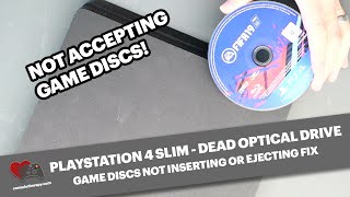 How to fix a PS4 Slim that is not accepting game discs - does your PS4 Slim drive have no power?