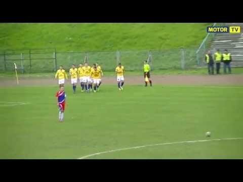 Bramka w meczu Polonia Przemyśl - Motor Lublin