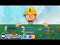 Learn About Tools With Blippi Trains For Children Train Song Moonbug For Kids