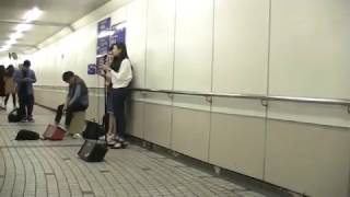 Busking cover 約定 ( 王菲 Faye Wong) @TST HK (08012017 )