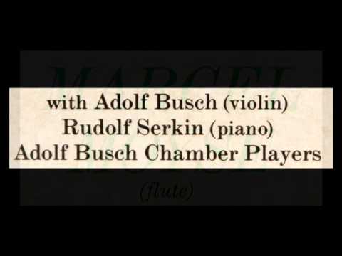 Bach / Marcel Moyse, 1935: Brandenburg Concerto No. 5 - Rudolf Serkin, Adolph Busch