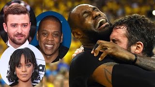 Celebs React To Lebron James Crying After Cleveland Cavs WIN The NBA Finals