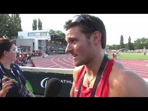 Interview: Jarryd Wallace men's 200m T44 final - 2013 IPC Athletics World Championships Lyon