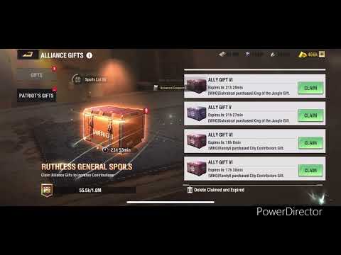 Warpath - how I grow as F2P - 9 alliance gift boxes in 23 h