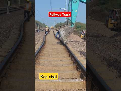 Indian Railway Track Adjustment Video || #construction #indianrailways  #railwayinfrastructure