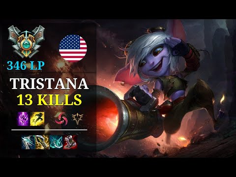 Tristana Top vs Riven - 13 kills - Youngboy NA Grandmaster (346 LP) Patch 11.6