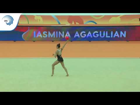 Iasmina AGAGULIAN (ARM) - 2018 Rhythmic Europeans, all-around final ball
