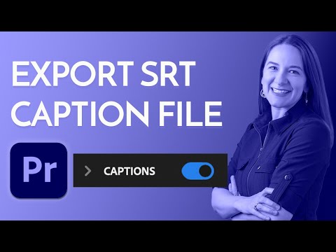 How to export Subtitles as .SRT file format from Adobe Premiere for uploading with timing in YouTube