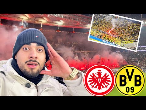 PYRO 🧨 TOPSPIEL ESKALIERT🤯  Eintracht Frankfurt vs. Borussia Dortmund Stadionvlog🏟️