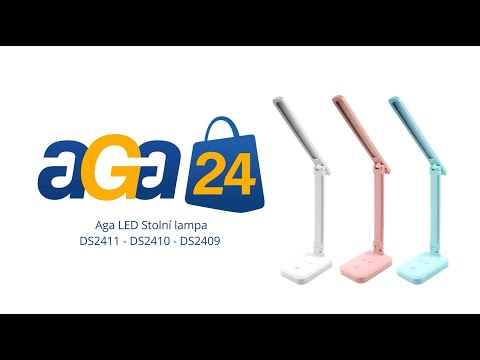 Aga LED Stolní lampa DS2411 Světle modrá