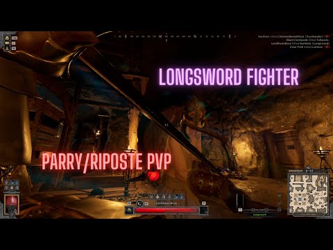 Solo Longsword Fighter PvP Highlights - Dark and Darker Parry Montage