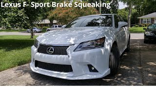 Lexus F-Sport Model Brake Squeaking