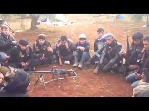 تجول اللجنة الشرعية لكتائب البراق على جبهة مطار منغ العسكري في محافظة حلب