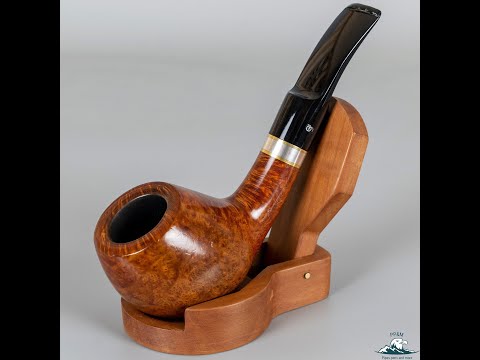 Handmade Georg Jensen Smooth Bent Apple Saddle Stem 9mm