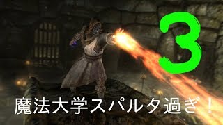 魔法大学の先生に一人でダンジョン進まされた（泣）スカイリムSE魔法大学編03【イシゲー実況】