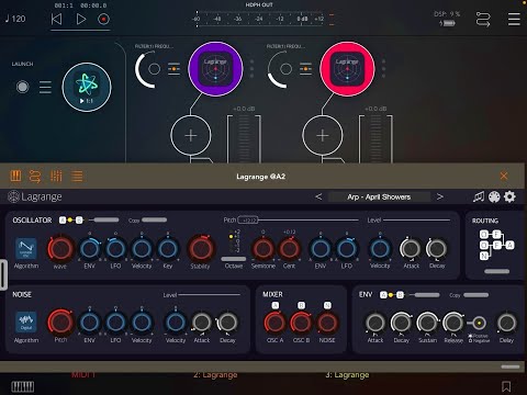 Free Spidericemidas Sound Bank for LAGRANGE Synth by iceGear - iPad Live Demo
