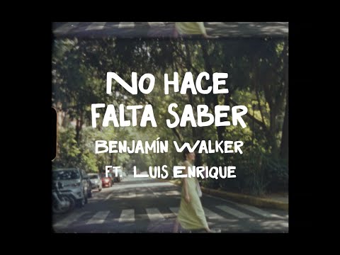 NO HACE FALTA SABER  (Visualizer) Benjamín Walker Feat. Luis Enrique