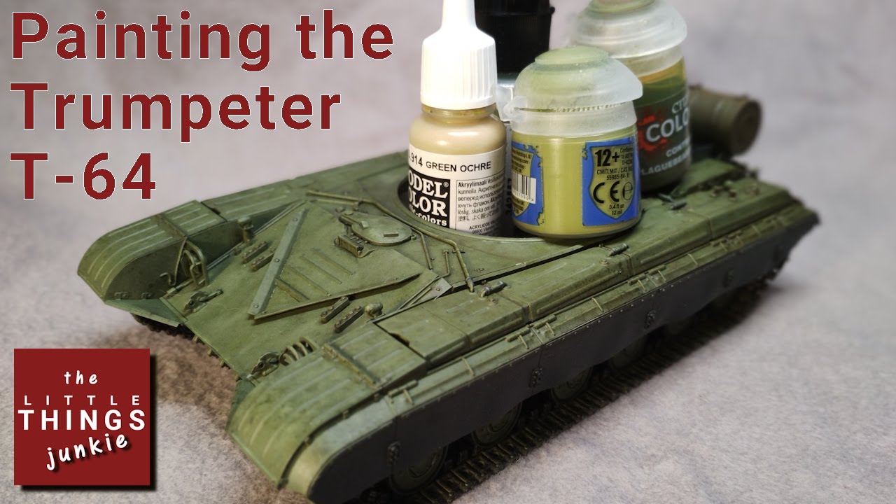 Progressing with the Trumpeter 1/35 T-64 Mod 1981 - a few words about painting it.