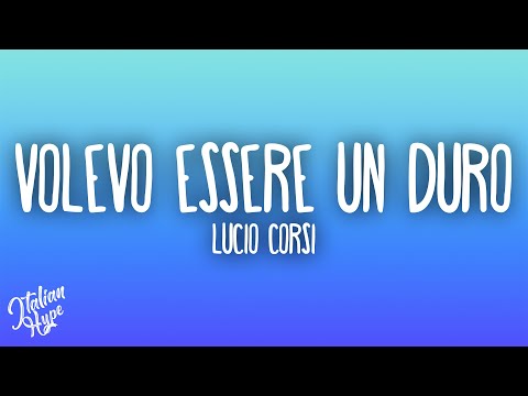 Lucio Corsi - Volevo essere un duro (Sanremo 2025)