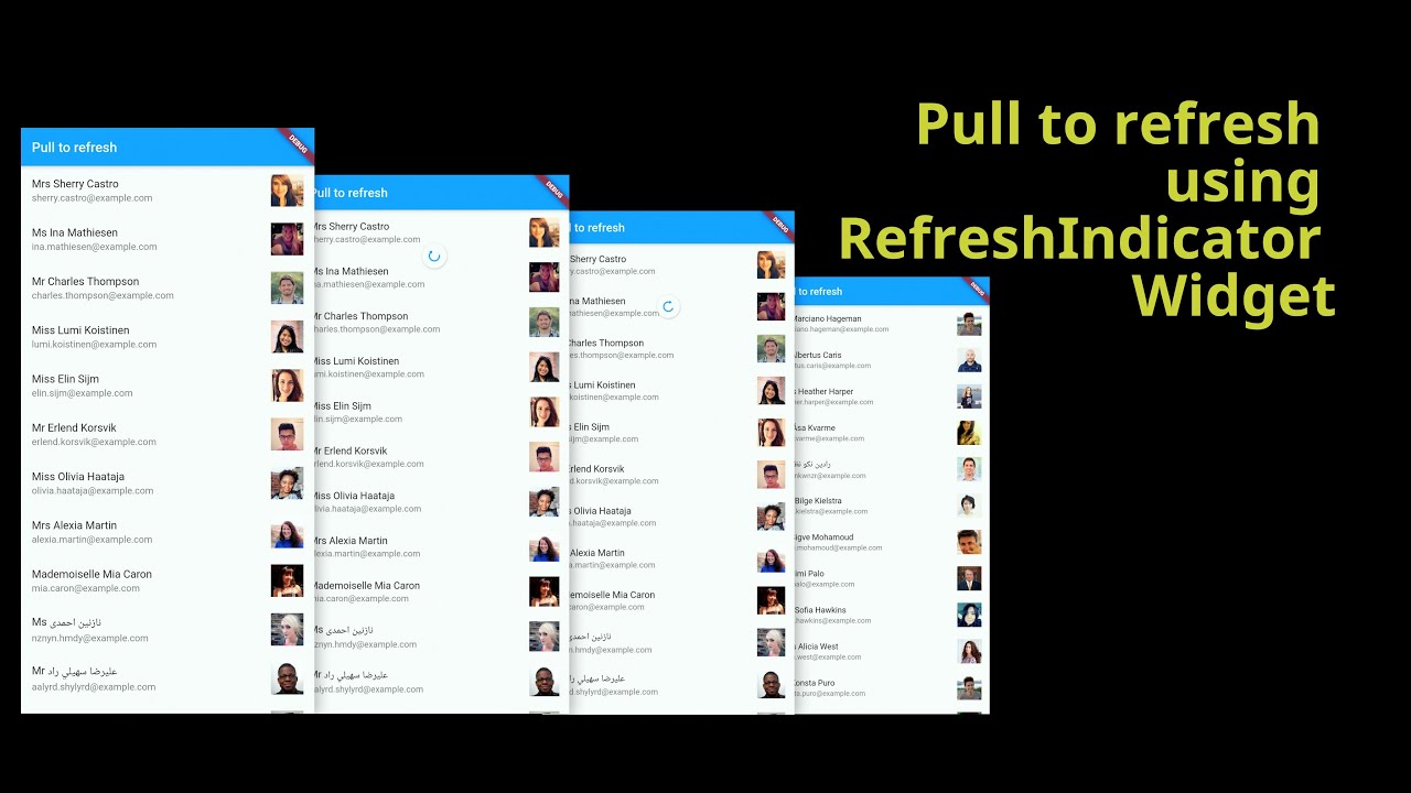 RefreshIndicator Widget (Pull-to-Refresh) in Flutter App | DevKage