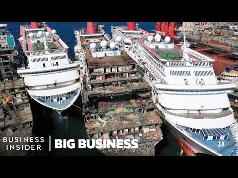 How $300 Million Cruise Ships Are Demolished | Big Business