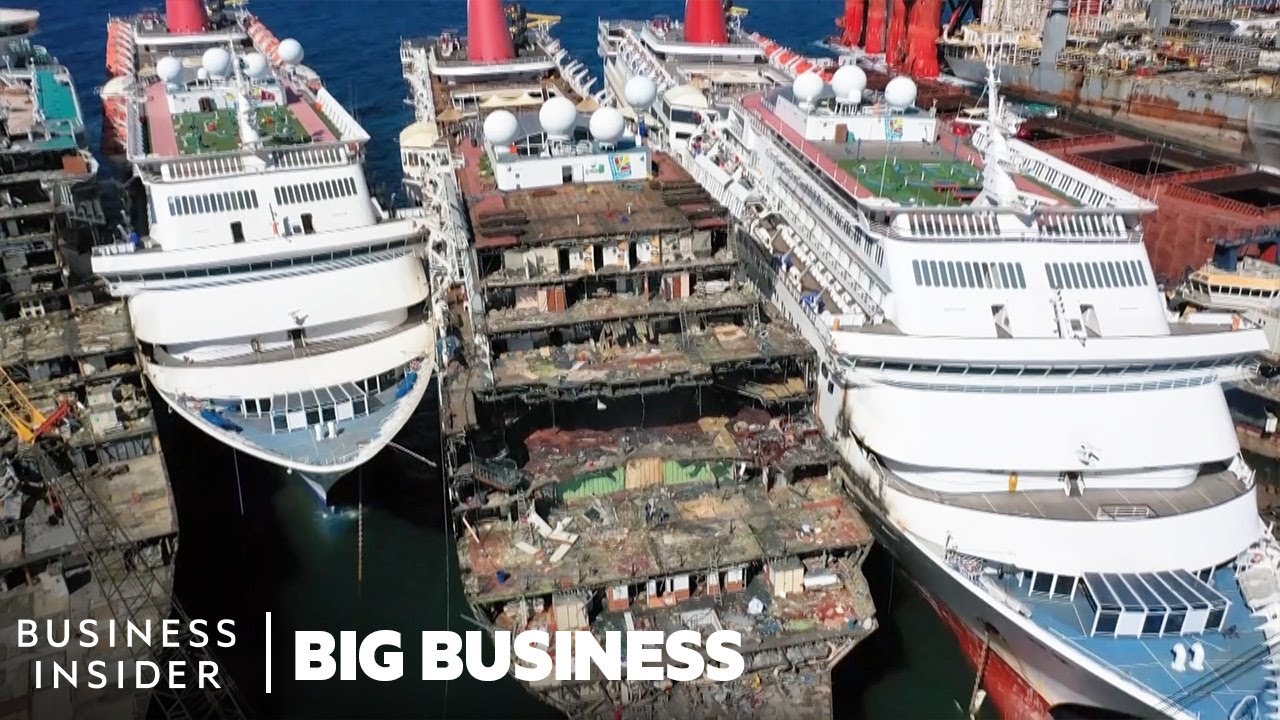How $300 Million Cruise Ships Are Demolished | Big Business