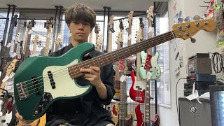 Video thumbnail for Fender / MIJ Hybrid 60s Jazz Bass V Sherwood Green Metalic 【Test Play】 by Bass Sound Maniac