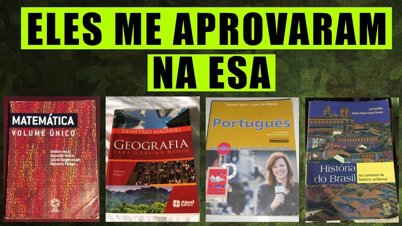 OS MELHORES LIVROS PARA SER APROVADO NA ESA [ Eu Militar ]