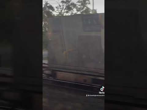 Chasing a freight train in a train….