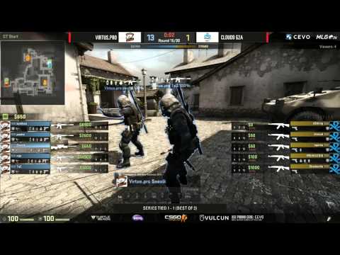 Cloud9 vs Virtus.Pro, Game 3 (CEVO-P LAN Finals CS:GO Season 7) - Misled & HenryG