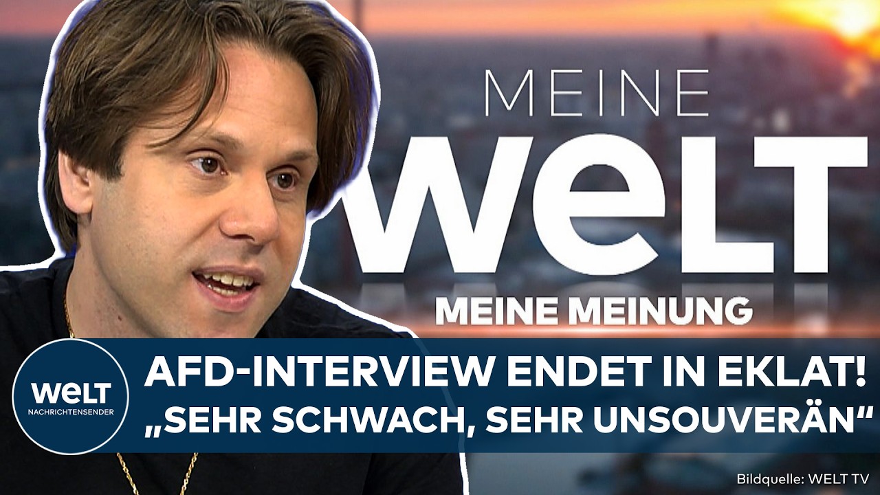 DEUTSCHLAND: AfD-Mann Tillschneider bricht Interview ab – "Finde ich sehr schwach, sehr unsouverän!"