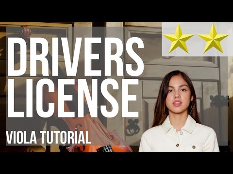 How to play drivers license by Olivia Rodrigo on Viola (Tutorial)