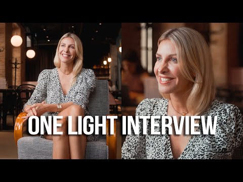 How to Film an Interview using only ONE Light
