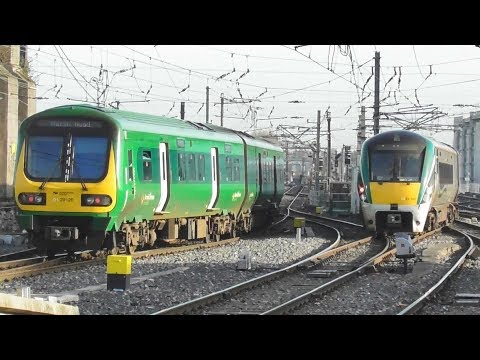 Irish Rail 22000 and 29000 Class Trains - Connolly Station, Dublin