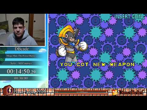 PowerSpring 2021 - Mega Man: The Power Battle, Solo - All Courses by DBcade in 16:37 (Part 2/2)