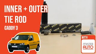 Youtube thumbnail of video "How to replace the inner and outer tie rod Caddy mk3 🚗"