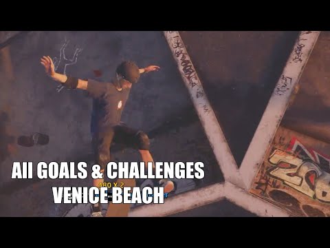 Tony Hawk's Pro Skater 2 Remake - Venice Beach California - All Goals & Challenges