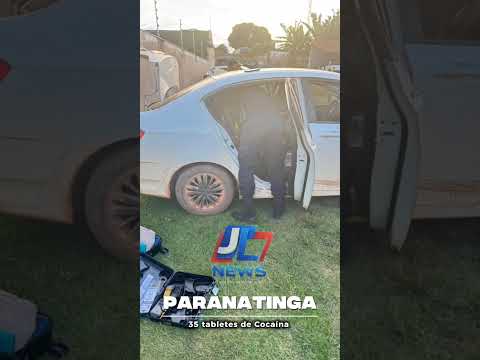 A casa caiu em Paranatinga; 35 tabletes de Cocaína foram apreendidos pela PM