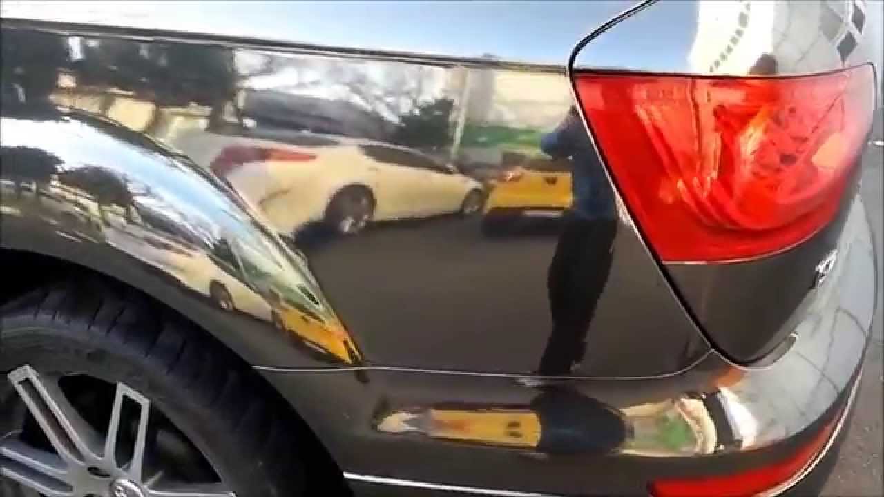 audi q7 quattro black chrome wrap