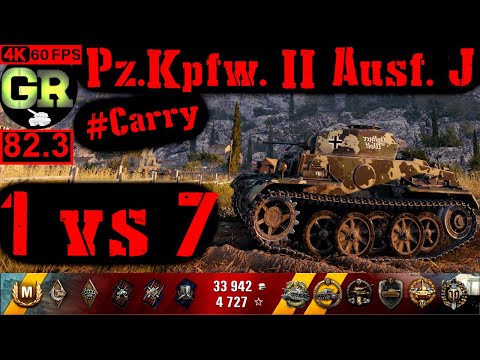 82_World of Tanks Pz.Kpfw. II Ausf. J WoT Replay - 10 Kills 1.5K DMG(Patch 1.4.0)