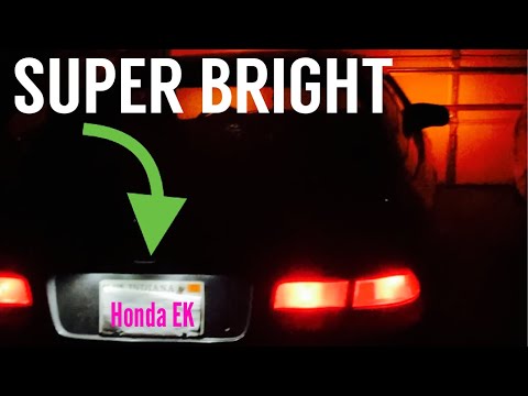 Sylvania LED “SUPER BRIGHT” 194 bulbs for license plate 96-00 Honda Civic install & review