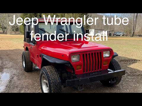 Jeep yj/tj tube fender install