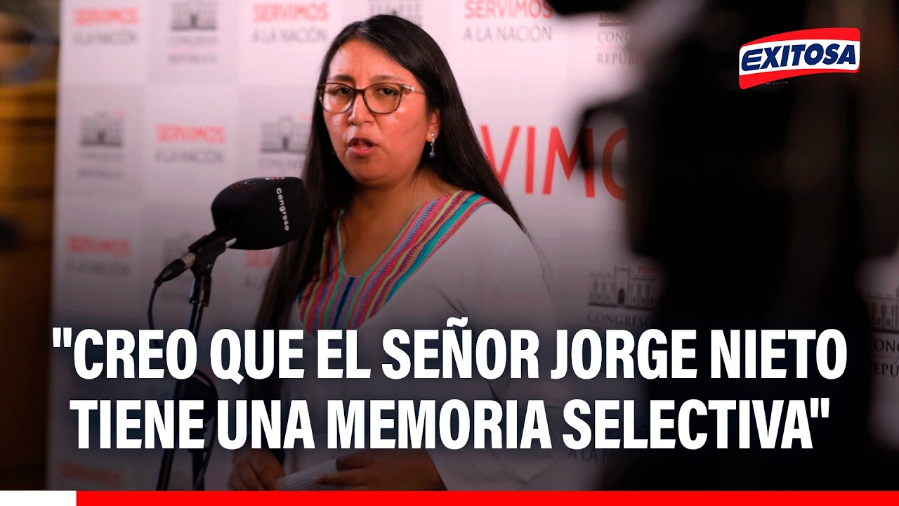 🔴🔵 Ruth Luque: "Creo que el señor Jorge Nieto tiene una memoria selectiva"