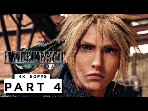 FINAL FANTASY 7 REMAKE PS5 Walkthrough Gameplay Part 4 - (4K 60FPS) FULL GAME